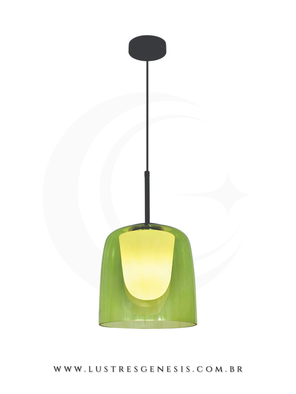 A Luminaria Pendente com acabamento em metal bronze e cupula de vidro transparente e ideal para renovar seu ambiente.